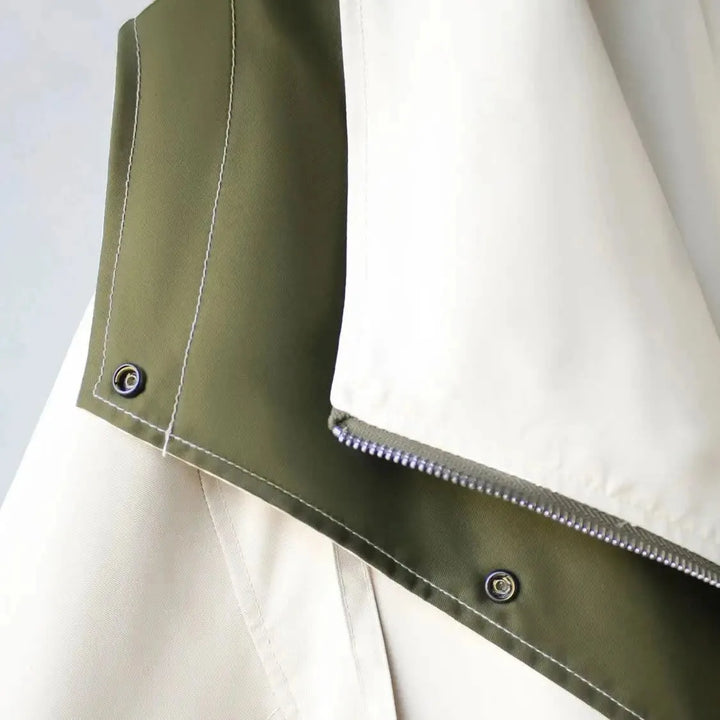 Women's Reversible Zip-Up Jacket with Buttons
