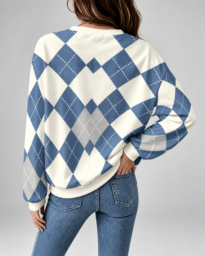 Women's Argyle Knit Jumper
