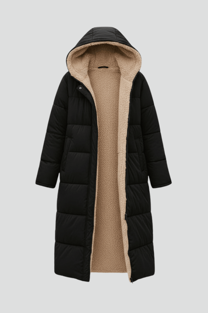 Women's Longline Quilted Puffer Coat