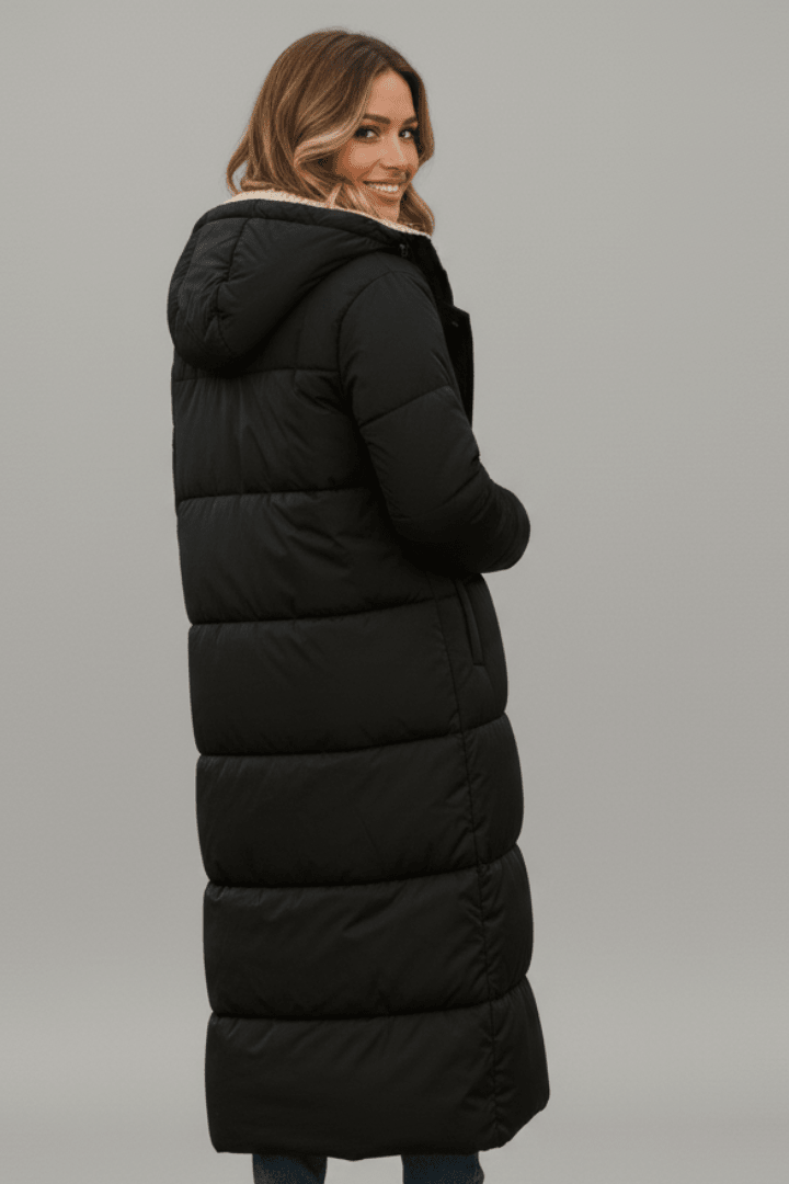 Women's Longline Quilted Puffer Coat