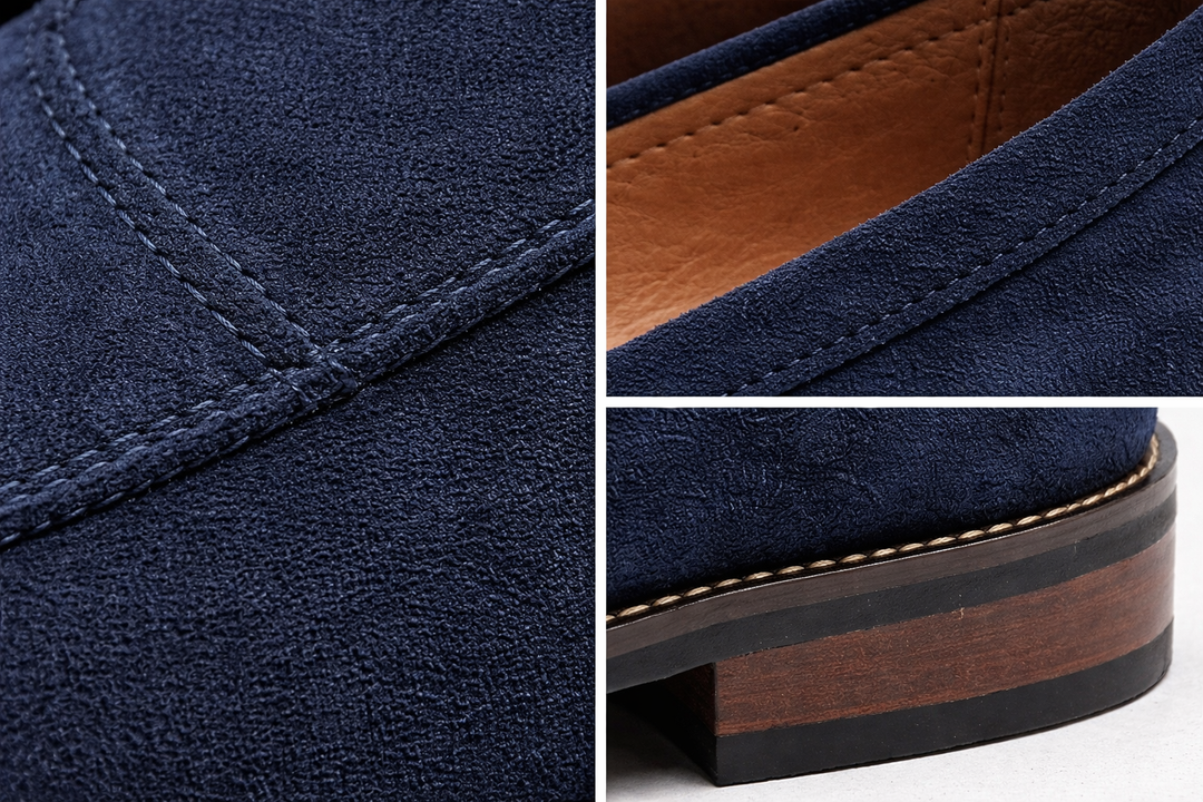 Classic Nubuck Penny Loafers for Men