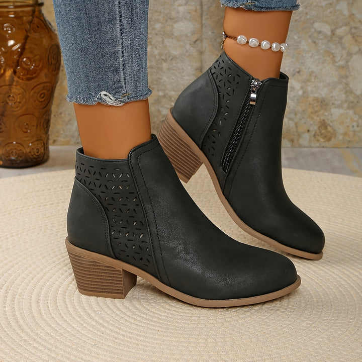 Women's Laser-Cut Orthopaedic Ankle Boots
