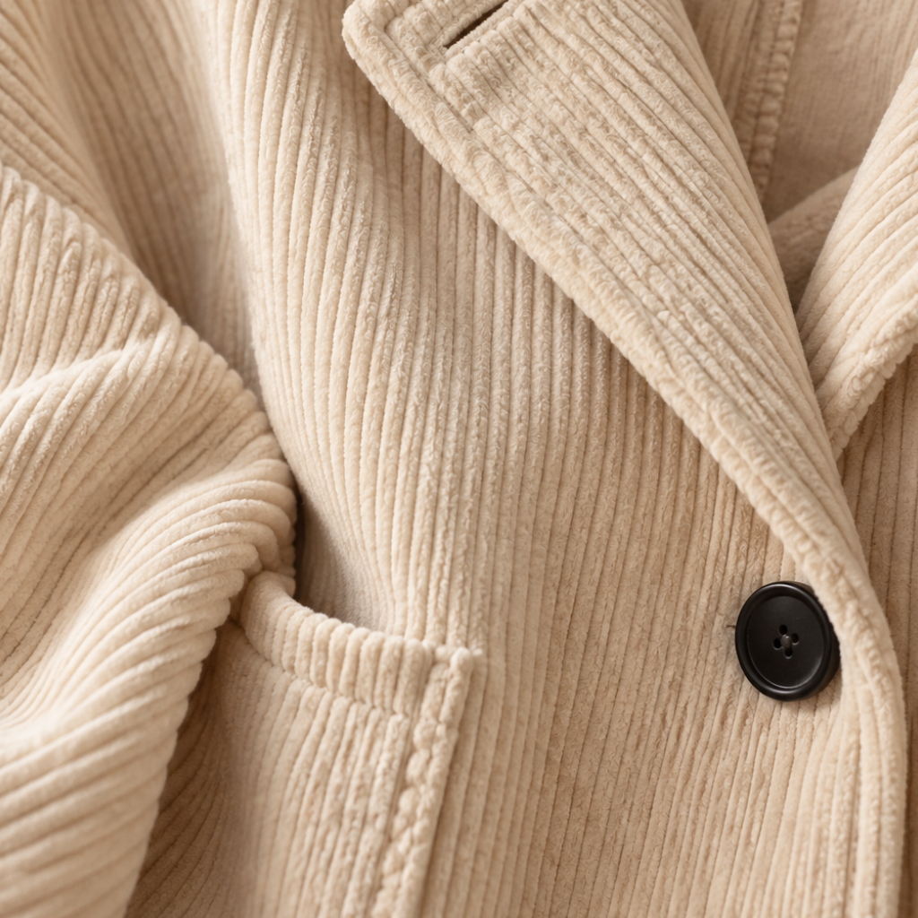 Women's Hooded Corduroy Jacket