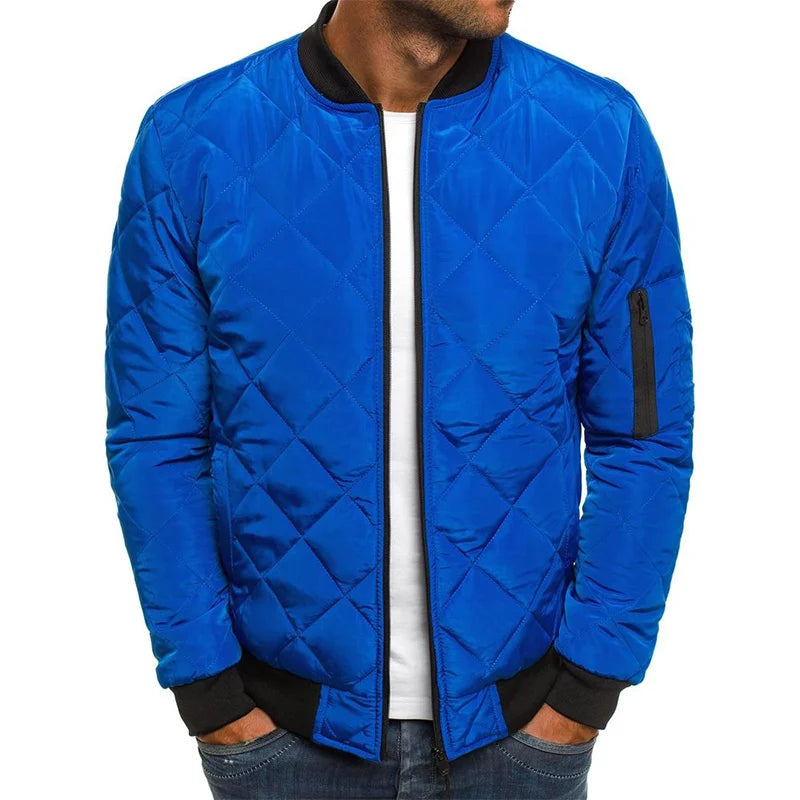 Men's Quilted Bomber Jacket