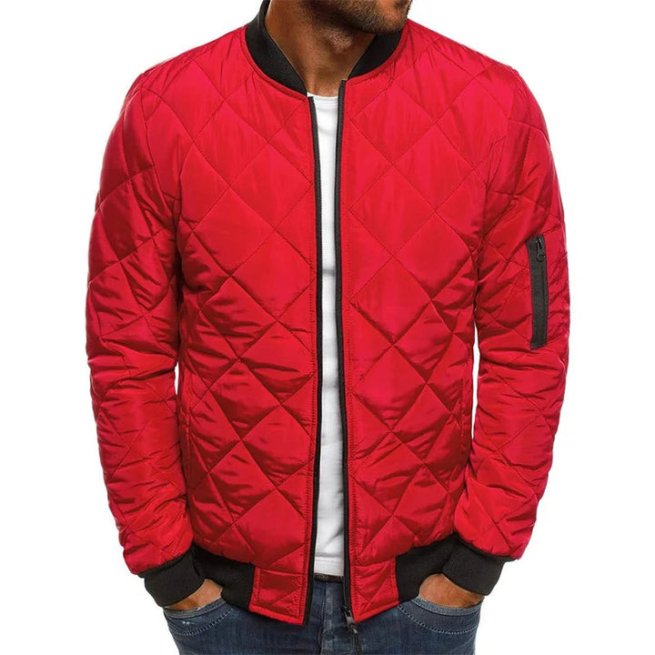 Men's Quilted Bomber Jacket