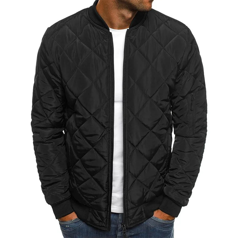 Men's Quilted Bomber Jacket