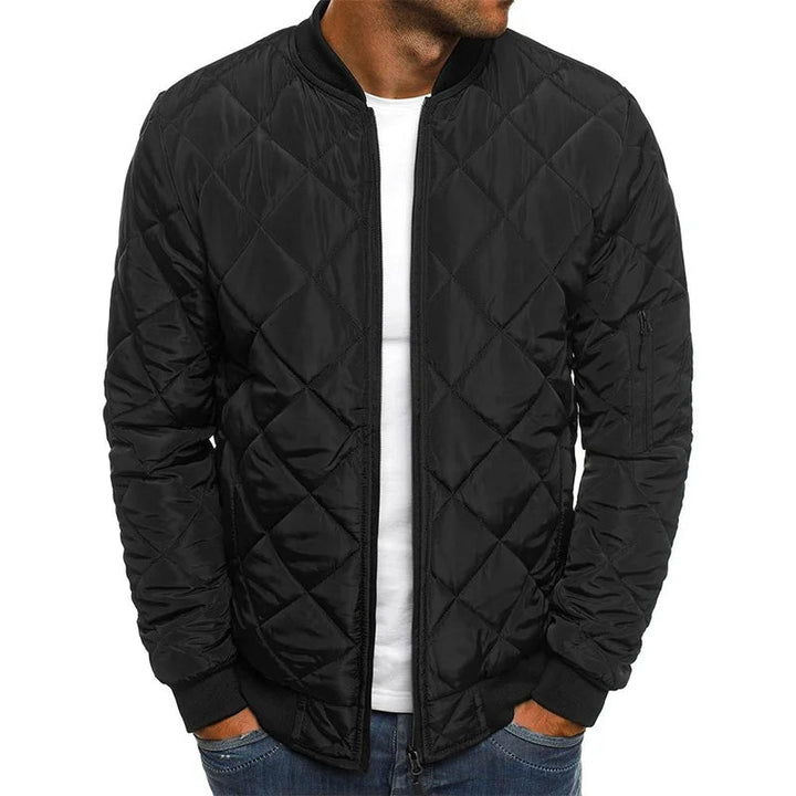 Men's Quilted Bomber Jacket