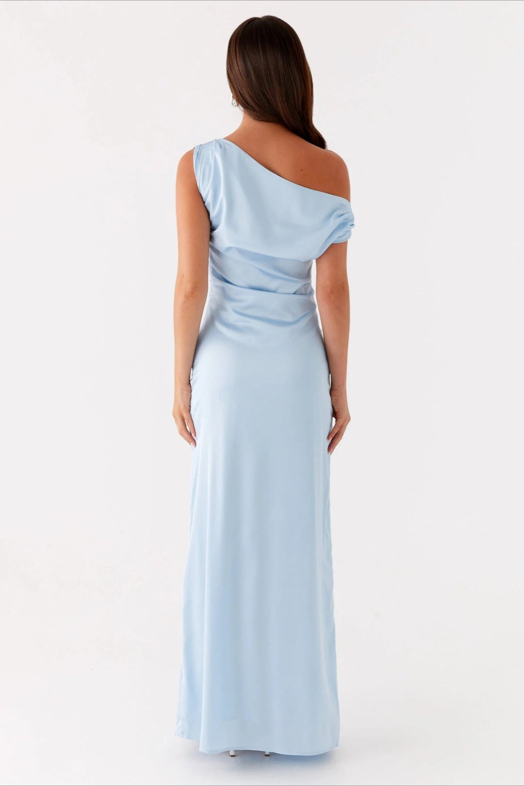 Asymmetric One-Shoulder High-Waist Maxi Dress