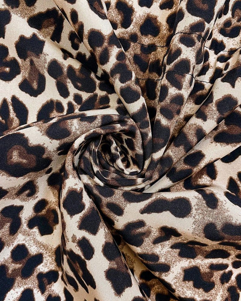 Women's Reversible Leopard Print Hooded Coat
