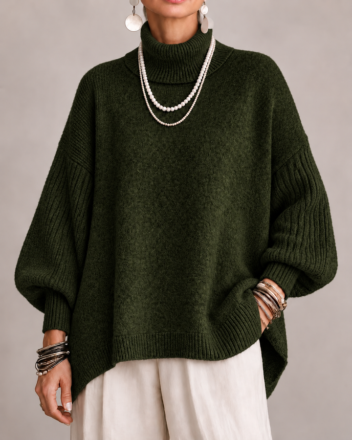 Women's Oversized Turtleneck Sweater