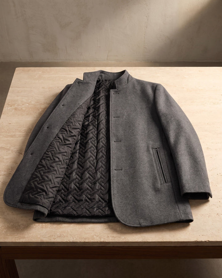 Men's Wool-Blend Coat