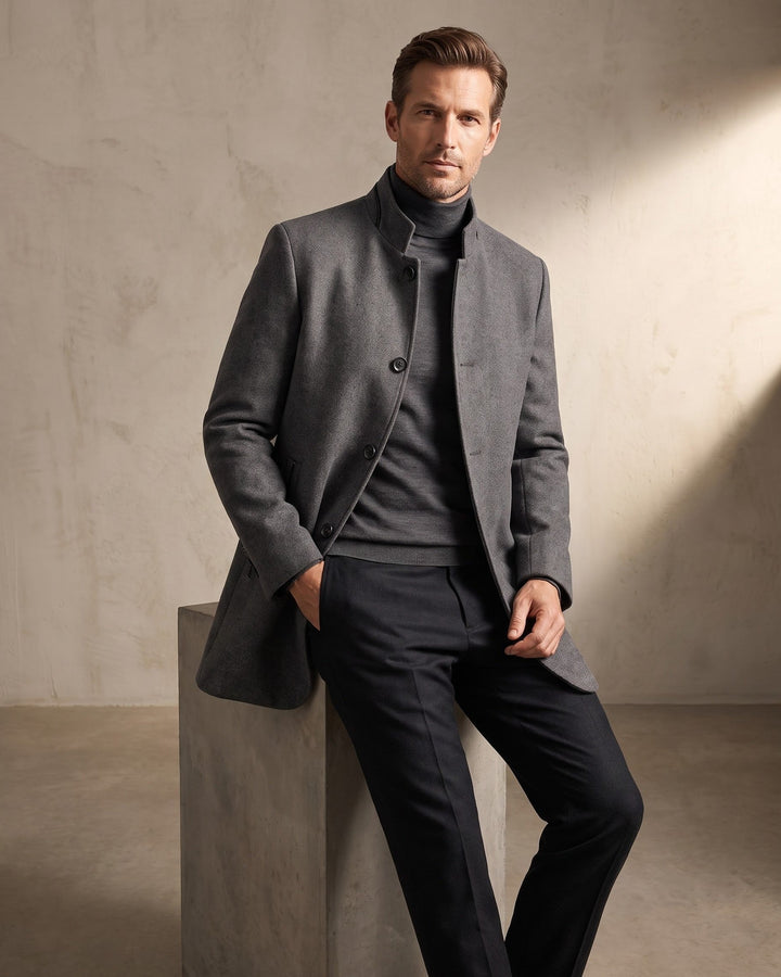 Men's Wool-Blend Coat