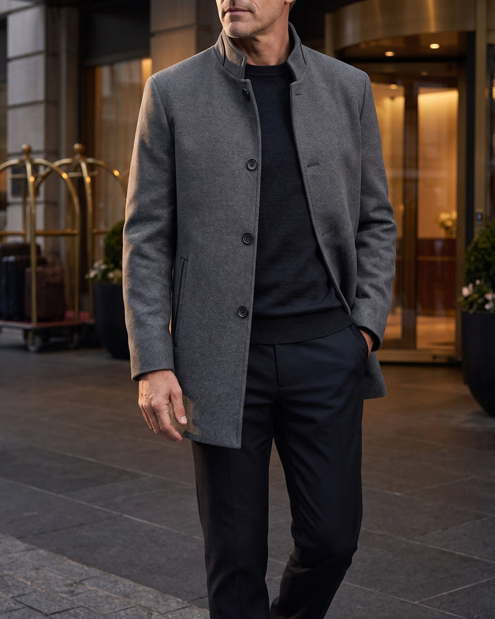 Men's Wool-Blend Coat
