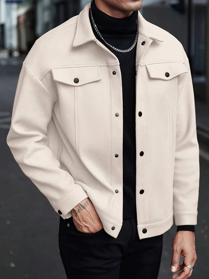 Men's Snap Button Trucker Jacket