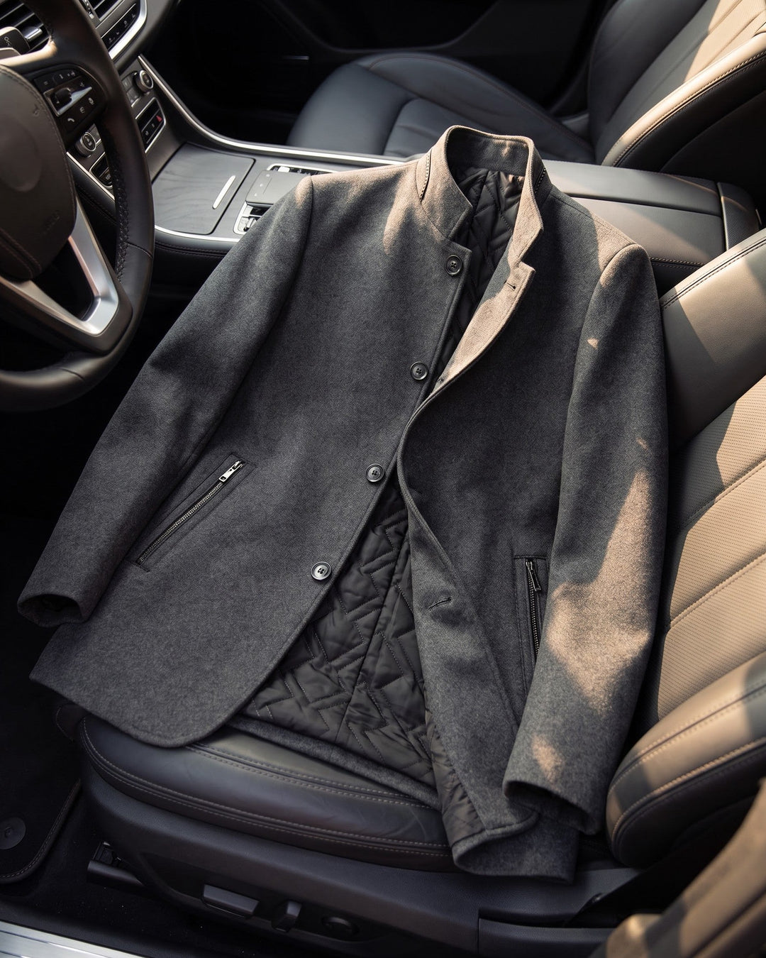 Men's Wool-Blend Coat