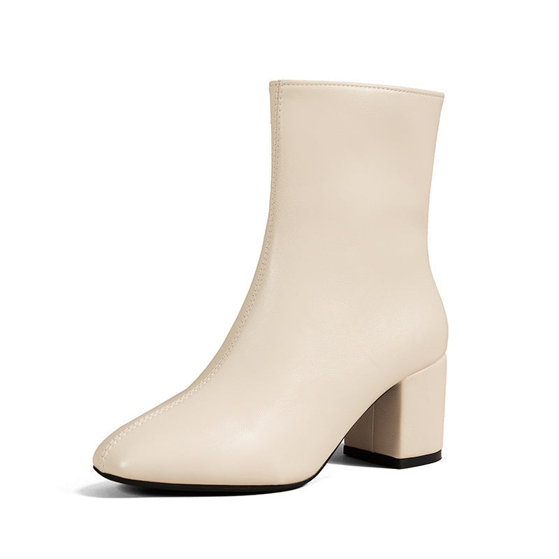 Women's Block Heel Pointed Toe Ankle Boots