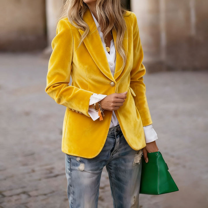 Women's Elegant Velvet Blazer