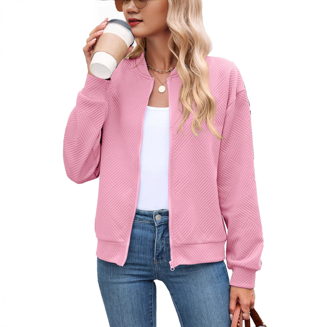 Women's Textured Stretch Bomber Jacket