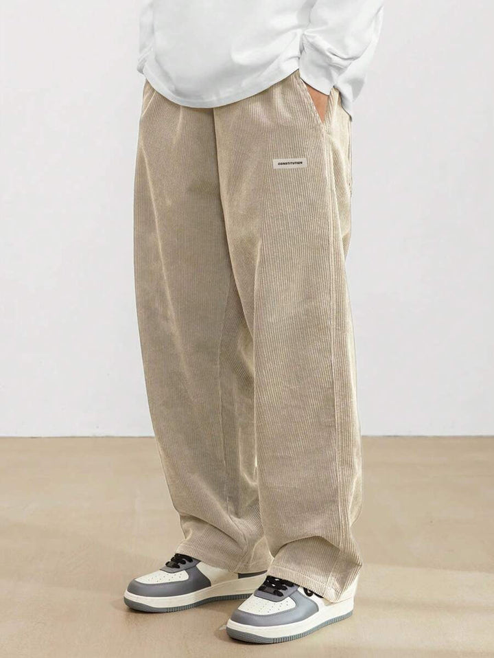 Wide Leg Corduroy Trousers