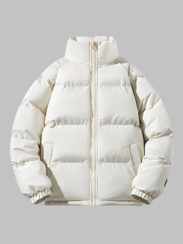 Men's Waterproof Puffer Jacket with Fleece Lining