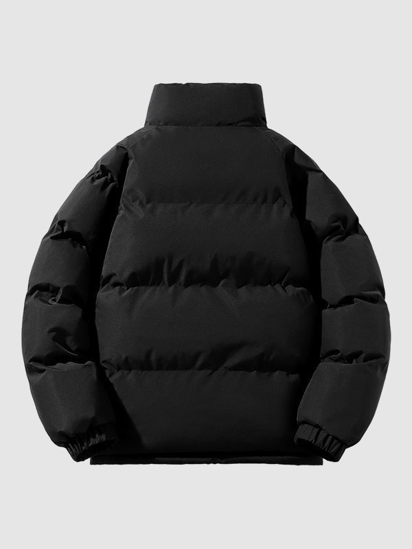 Men's Waterproof Puffer Jacket with Fleece Lining