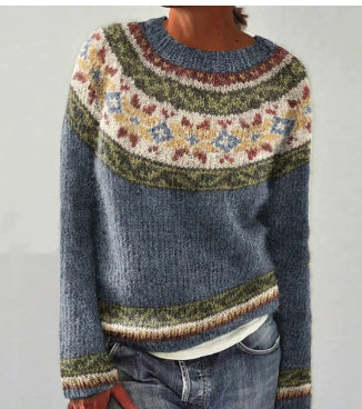 Women's Fair Isle Yoke Knit Sweater
