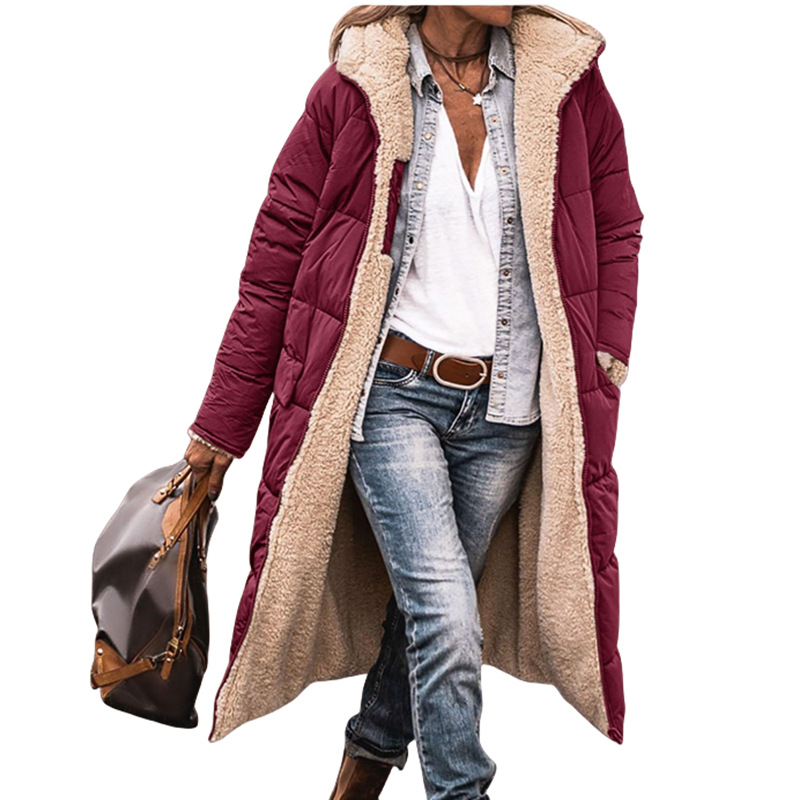 Women's Reversible Sherpa Puffer Coat