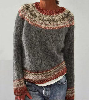 Women's Fair Isle Yoke Knit Sweater