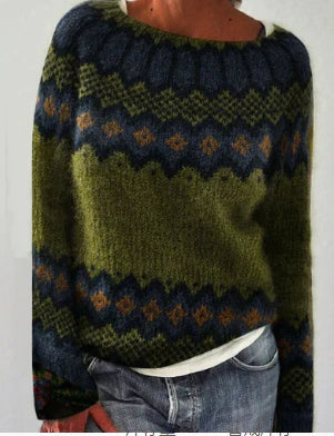 Women's Fair Isle Yoke Knit Sweater