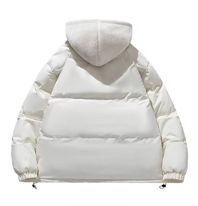 Sherpa Fleece Lined Hooded Puffer Jacket