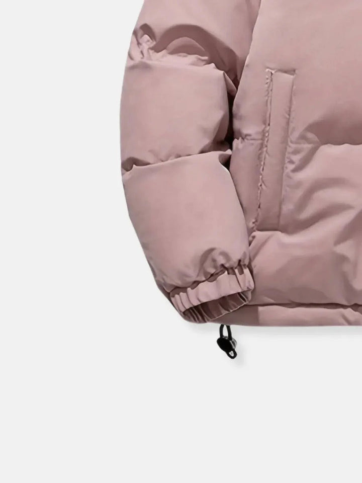 Sherpa Fleece Lined Hooded Puffer Jacket