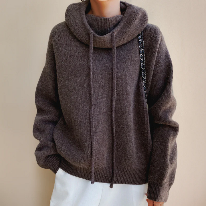 Women's Oversized Knit Hooded Sweater
