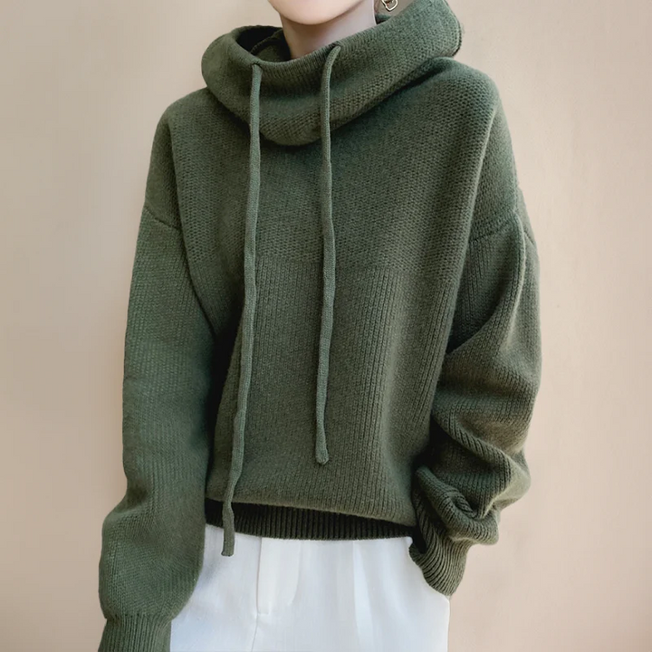 Women's Oversized Knit Hooded Sweater