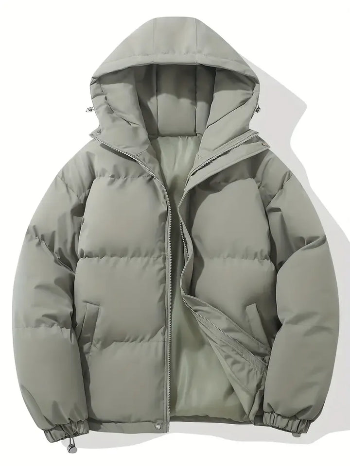 Oversized Quilted Hooded Puffer Jacket for Women