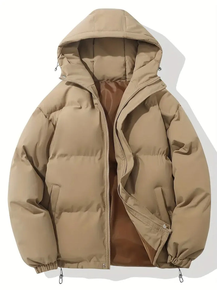 Oversized Quilted Hooded Puffer Jacket for Women