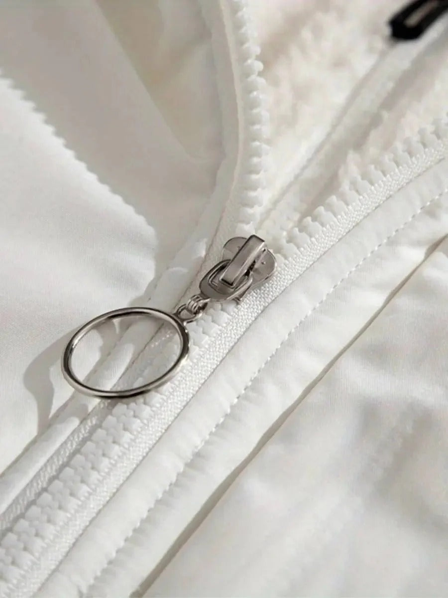 Sherpa Fleece Lined Hooded Puffer Jacket