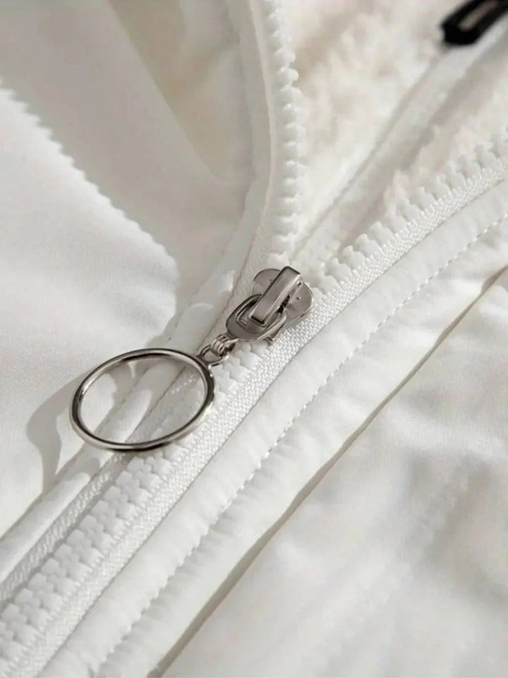 Sherpa Fleece Lined Hooded Puffer Jacket