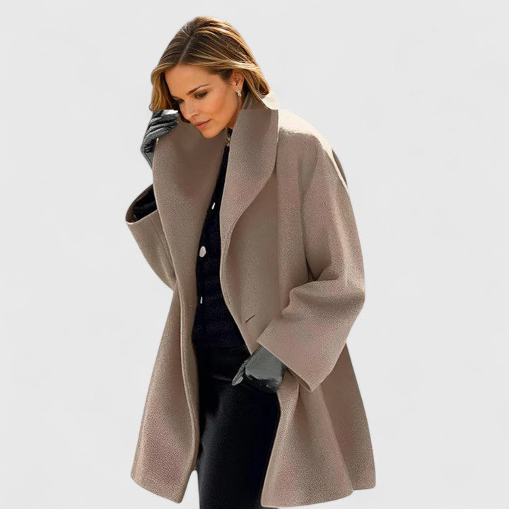 Women's Oversized Wool-Look Coat for Autumn/Winter