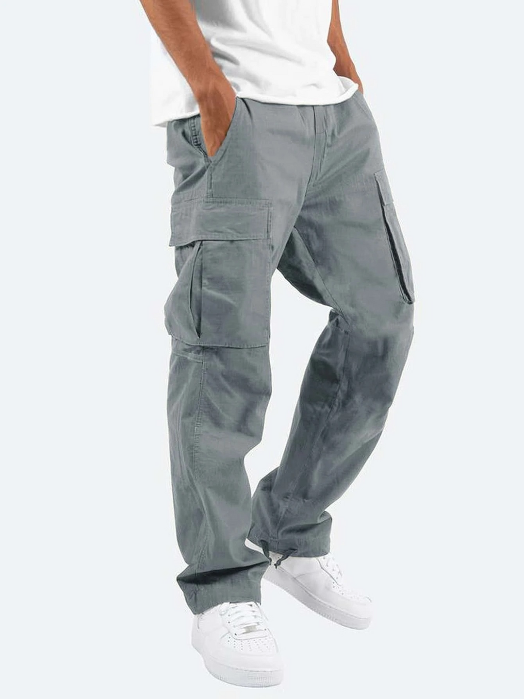 Cargo Trousers with Utility Pockets