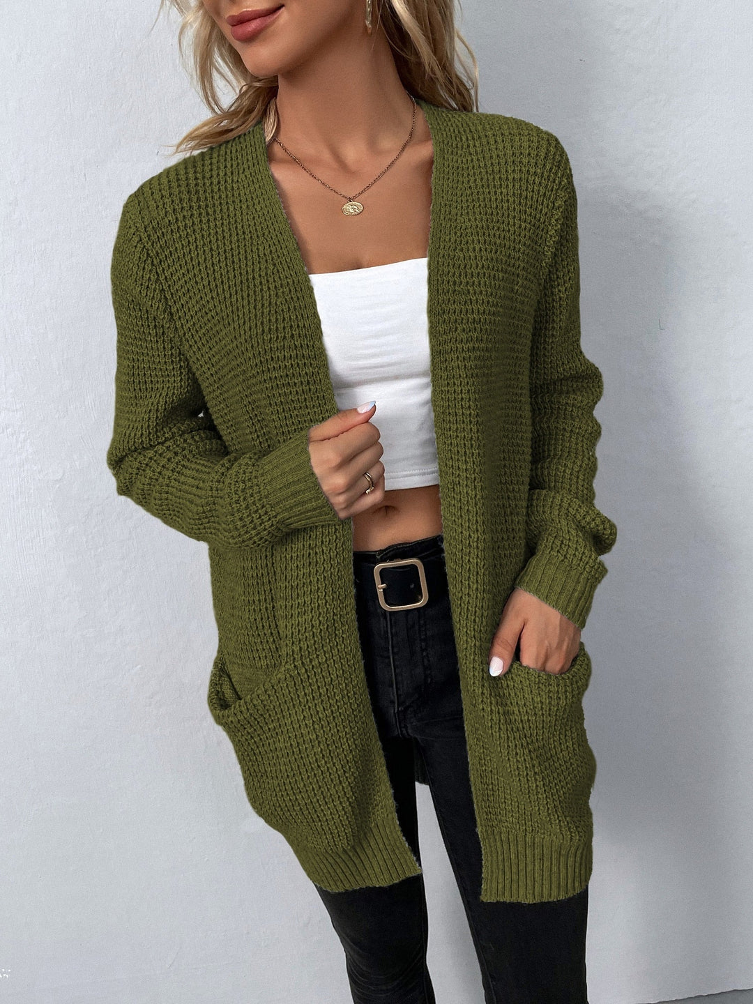 Women's Open Front Knit Cardigan