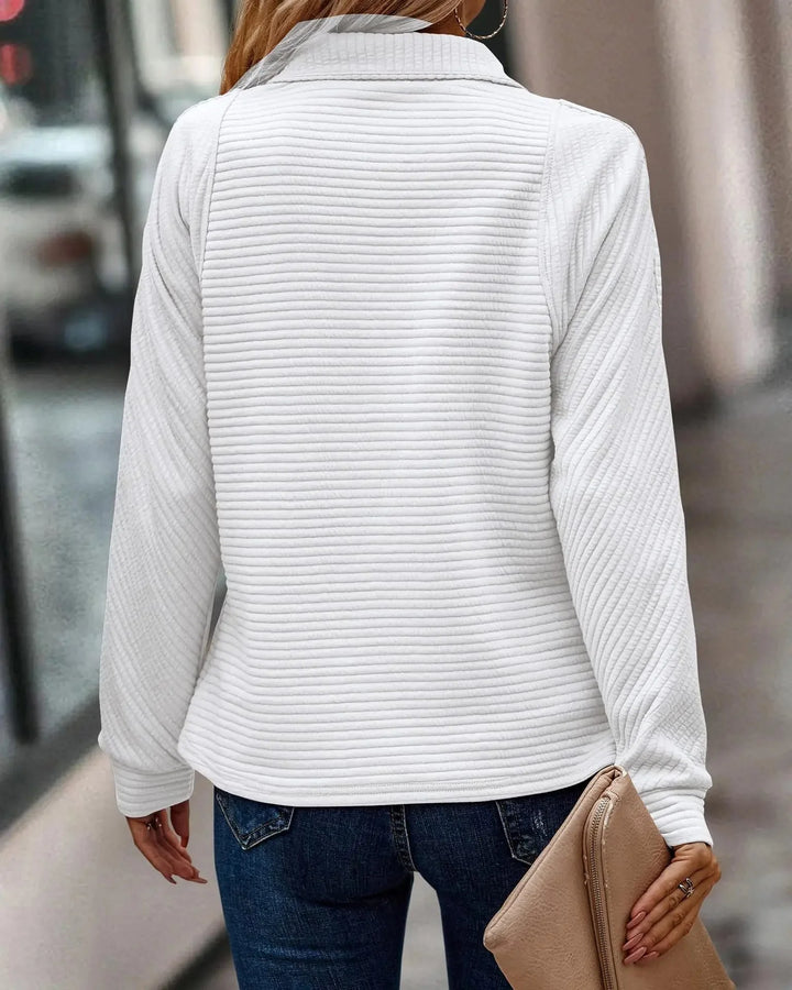 Women's Structured Half-Zip Sweatshirt