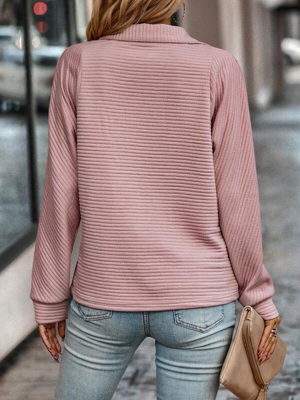 Women's Structured Half-Zip Sweatshirt