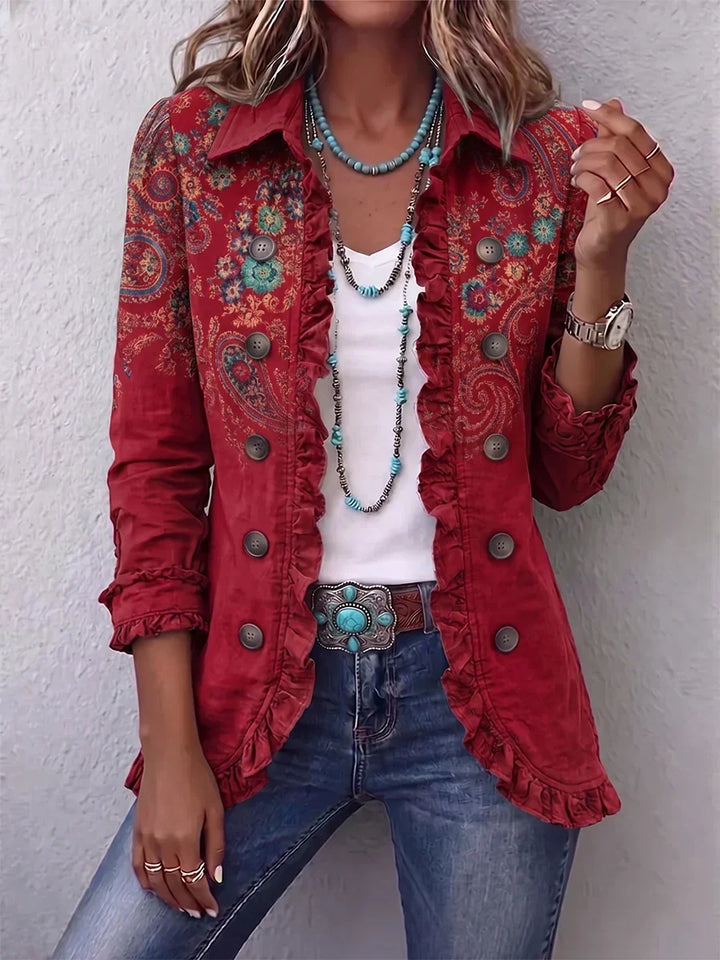 Women's Boho Ruffled Jacket