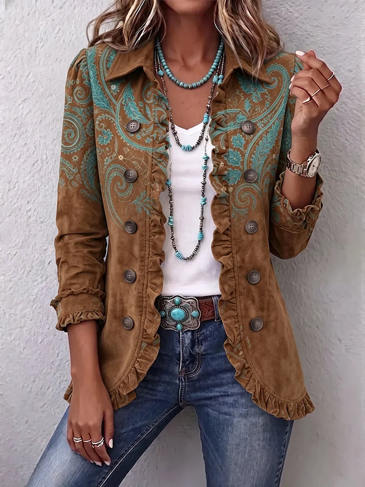 Women's Boho Ruffled Jacket