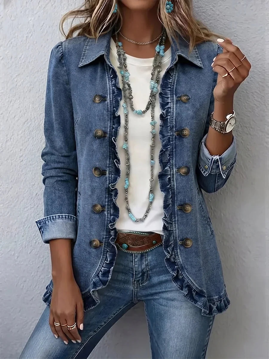 Women's Boho Ruffled Jacket