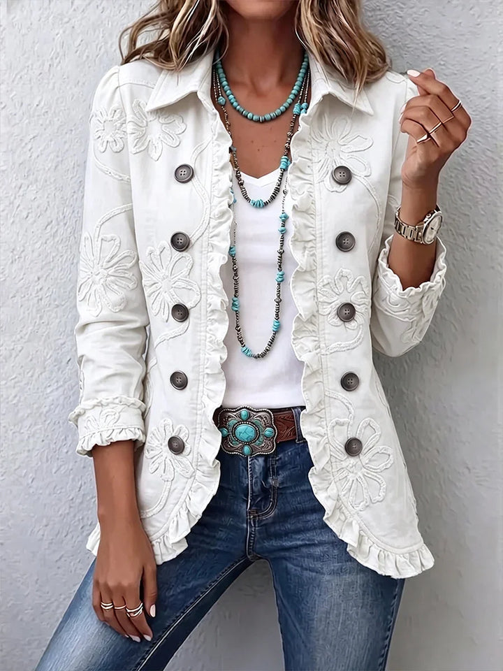 Women's Boho Ruffled Jacket