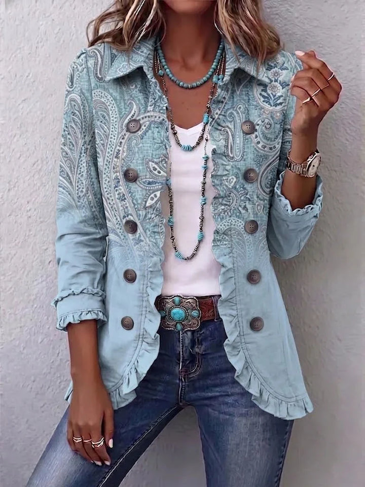 Women's Boho Ruffled Jacket