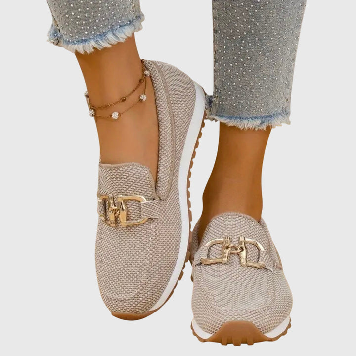 Women's Mesh Horsebit Loafer Sneakers with Lug Sole