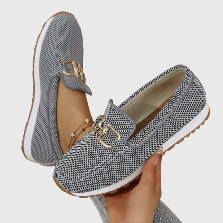 Women's Mesh Horsebit Loafer Sneakers with Lug Sole