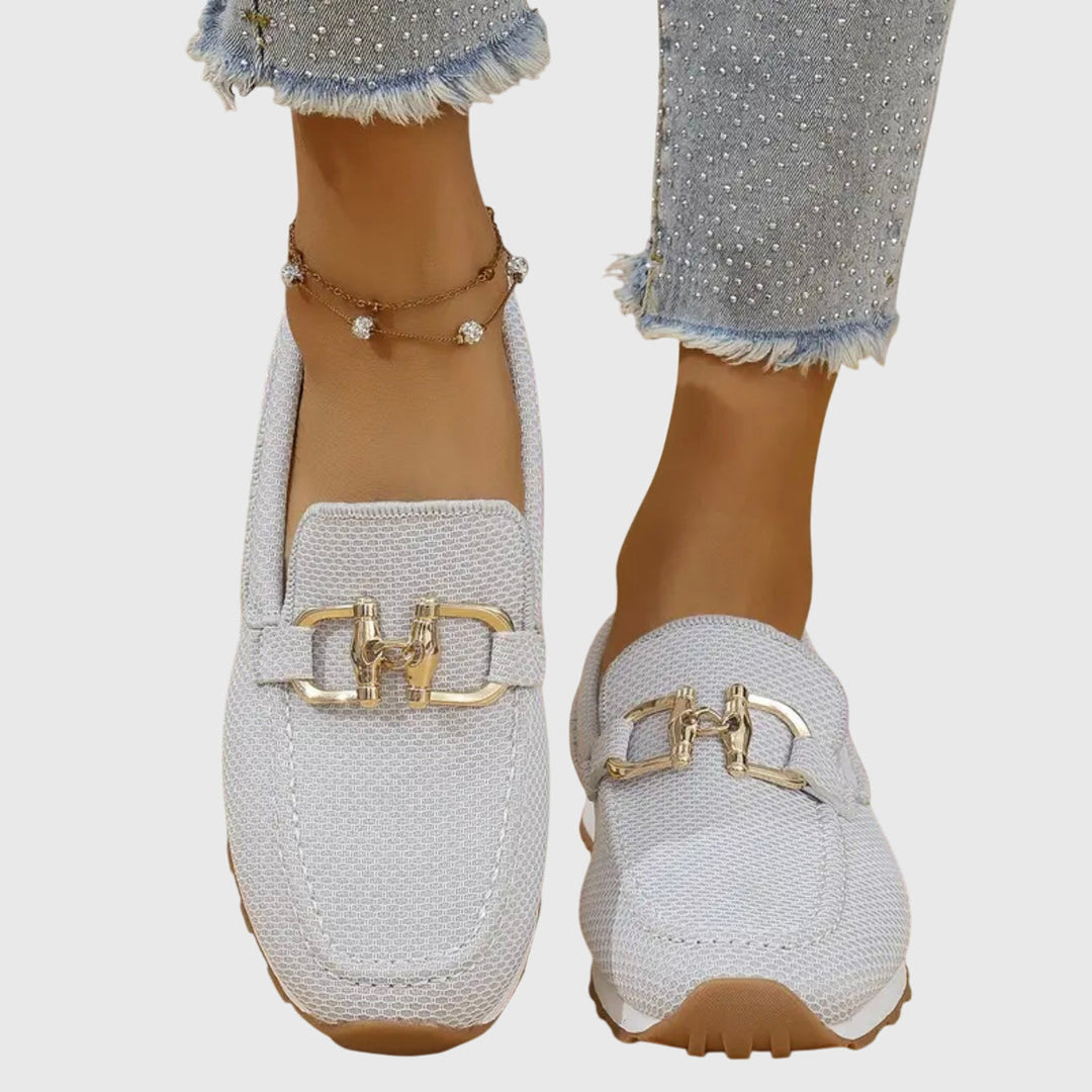 Women's Mesh Horsebit Loafer Sneakers with Lug Sole